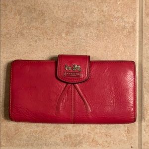 Cute Coach pink wallet